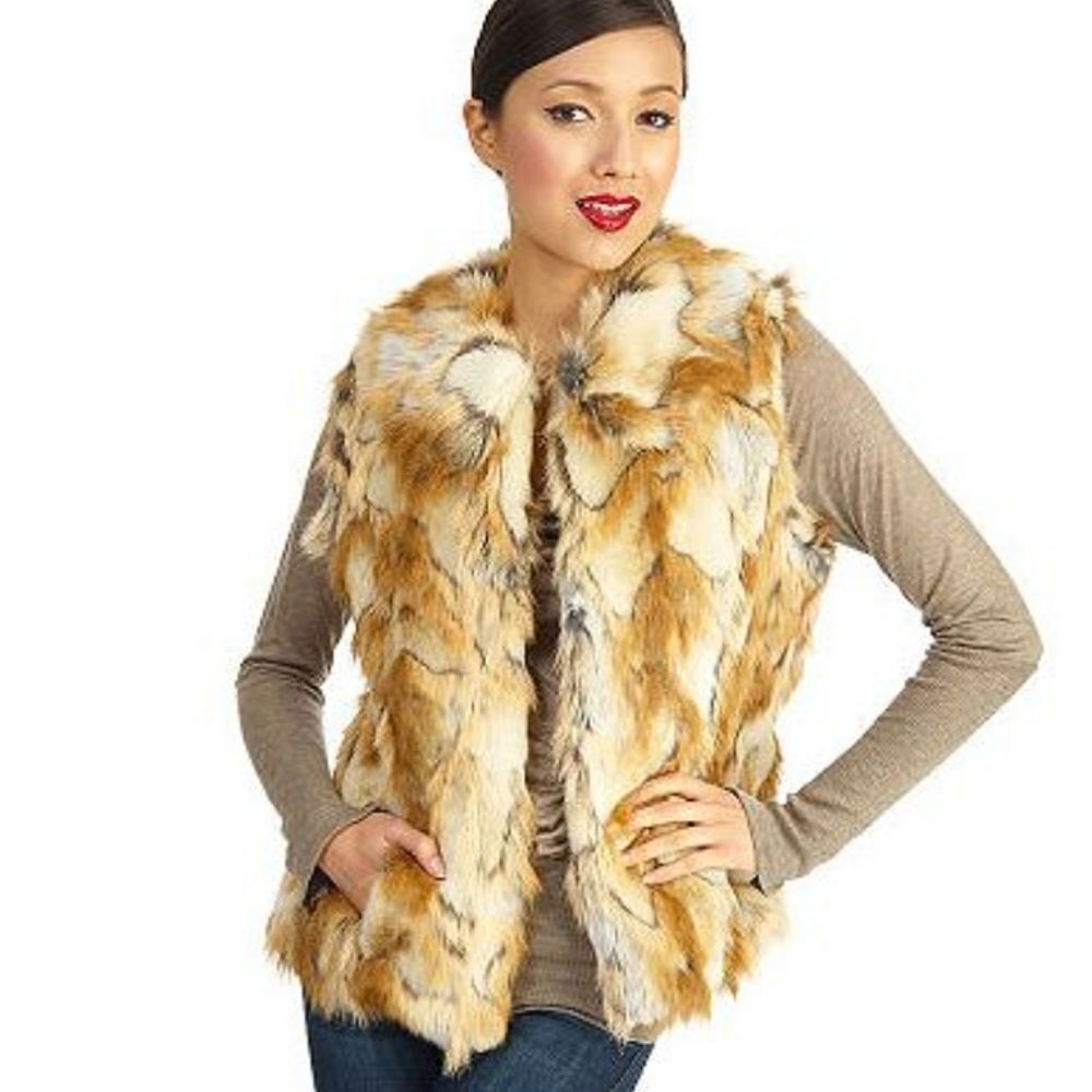 NWOT Rachel Zoe Faux Fur Vest - Size XS